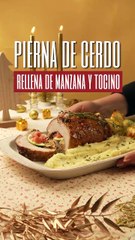 PIERNA DE CERDO RELLENA DE MANZANA Y TOCINO
