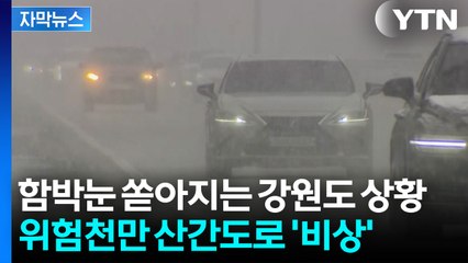 [자막뉴스] 쏟아지는 폭설에 강원도 '비상'...도로부터 농가까지 '긴장' / YTN