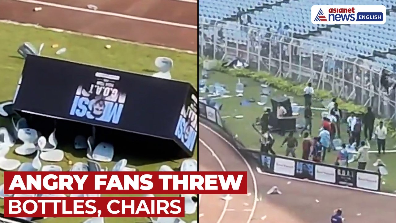 Fan Outrage in Kolkata: Messi's Brief Visit at Salt Lake Stadium Makes Fans Angry