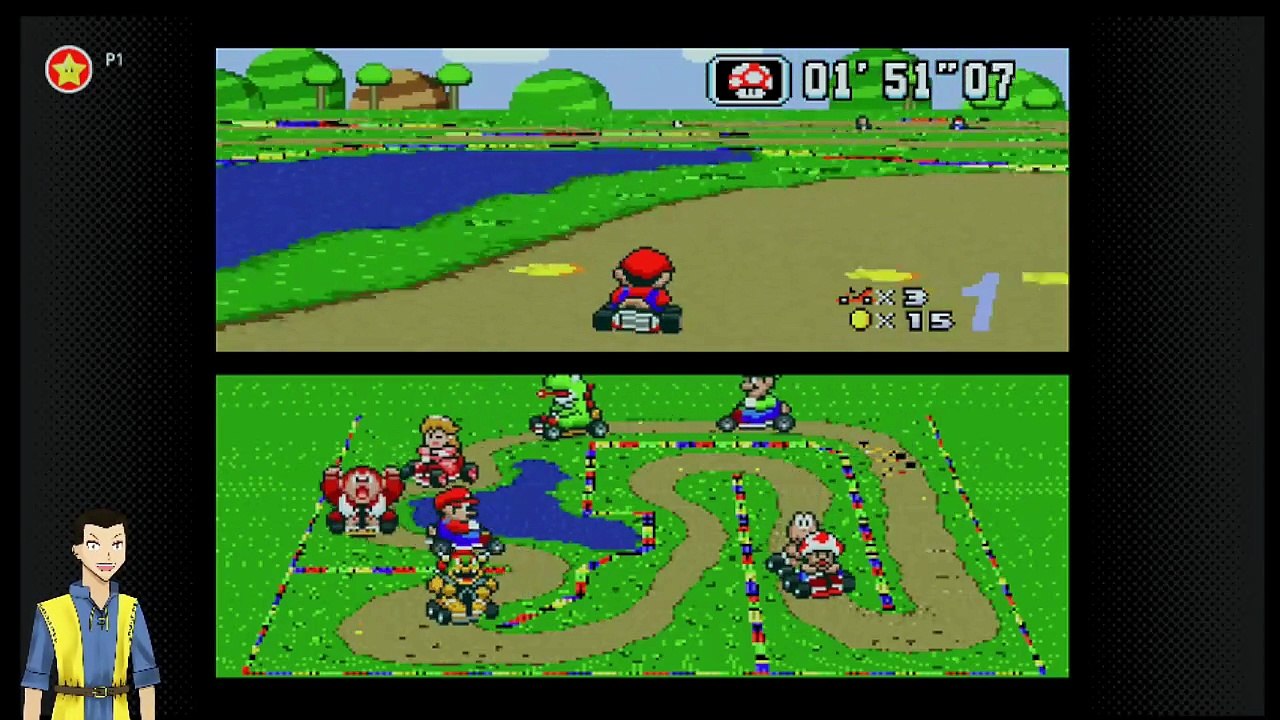Super Mario Kart (SNES-SOs) 50cc Flower cup!