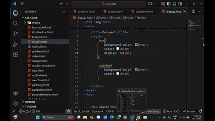 💻 CSS Display Properties Explained | Block, Inline, Inline-Block & None