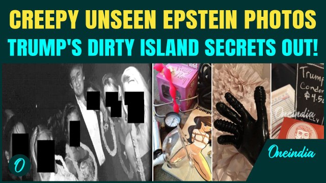 Epstein SCANDALOUS Photo Dump- 'I'm HUUUUUGE' Trump Cond**s, Passed-Out Woman, S*x Gear And More