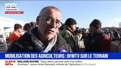 "Il faut permettre aux acteurs locaux de prendre les décisions qui les concernent", estime Denis Turrel, maire de Carbonne (PS), présent sur l'A64