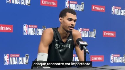 Spurs - Wembanyama : "Revenir trop tôt aurait été une erreur"