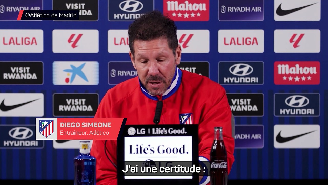 Simeone : "Si je suis ici, c’est grâce aux joueurs"