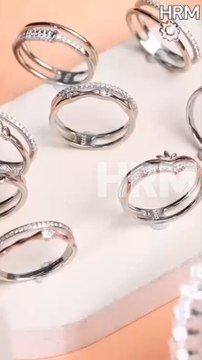 2 Line design Ladies Silver Ring 💍 2025.#stylish #gold #hrm #goldjewellery #jewellery #silver #JewelleryIndia