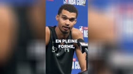 Spurs - Wembanyama : "Revenir trop tôt aurait été une erreur"