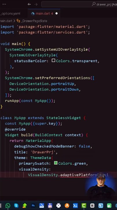 Flutter app structure