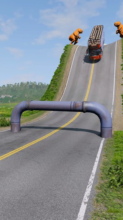 Realistic BeamNG Drive car crash physics. Watch in