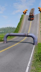 Realistic BeamNG Drive car crash physics. Watch in