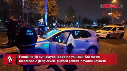 Pendik sahilinde 100 metre arayla iki gizemli ölüm