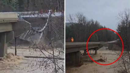Il video del crollo del ponte in Montana: gli Usa colpiti da inondazioni e forti piogge