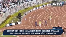 Locura con Messi en la India: tiran asientos y vallas tras pagar 115 euros por verle sólo 15 minutos