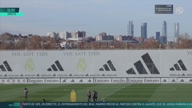Entrenamiento del Real Madrid previo a visitar al Deportivo Alavés