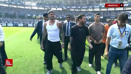 Hindistan'da Lionel Messi izdihamı yaşandı: Taraftarlar çılgına döndü, stadı bastı