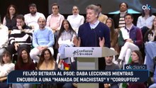 Feijóo retrata al PSOE: daba lecciones mientras encubría a una "manada de machistas" y "corruptos"