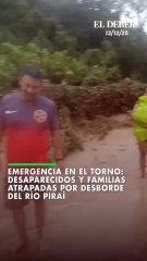 Emergencia en El Torno: desaparecidos y familias atrapadas por desborde del río Piraí