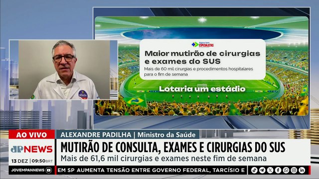Padilha detalha o maior mutirão de cirurgias já feito pelo SUS