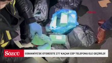 Osmaniye’de otobüste 277 kaçak cep telefonu ele geçirildi