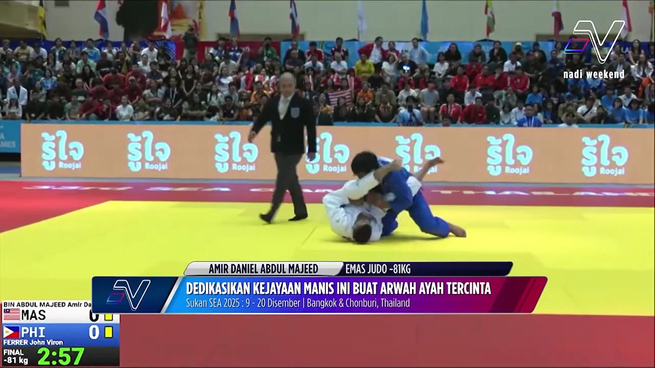 Amir Daniel sumbangkan emas dalam acara Judo dalam kategori 81kg