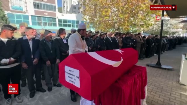 Kahramanmaraş'ta terhis olduktan sonra vefat eden genç son yolculuğuna uğurlandı