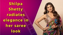 Shilpa Shetty shows off her timeless charm in a gorgeous multi-colored saree