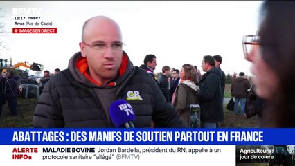 Crise agricole: "Nos politiques ont du souci à se faire", assure un agriculteur du Pas-de-Calais