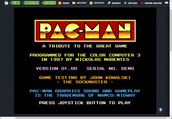 Pac-Man Demo (TRS-80)