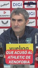 La respuesta de Valverde a un político tras acusar al Athletic de xenofobia