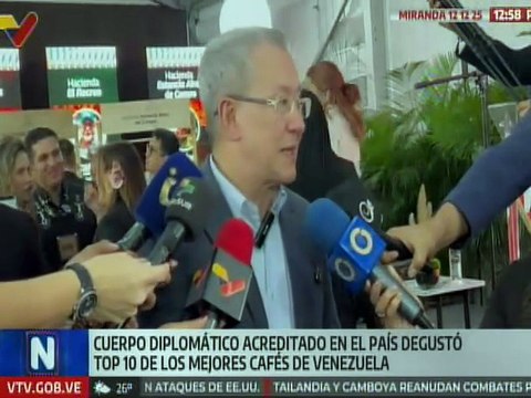 Cuerpo diplomático acreditado en el país degustaron el Top 10 de los mejores cafés de Venezuela
