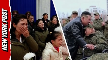 Kim Jong Un Stages Huge Military Ceremony for North Korean Soldiers Returning From Russia
