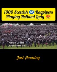 Sound of 1000 Scottish 🏴 Bagpipers at Glasgow in 2018. 💙❤️ #bagpiper #bagpipes #scotish #1000