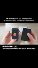 Anti-theft Cards Protectors Card Holder Minimalist Smart Wallet RFID Protection Aluminum Metal Box Cardholder Case Porte Carte