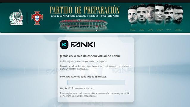 Fanki sigue causando problemas en la compra de boletos para el partido de México vs Portugal; usuarios reportan fallas