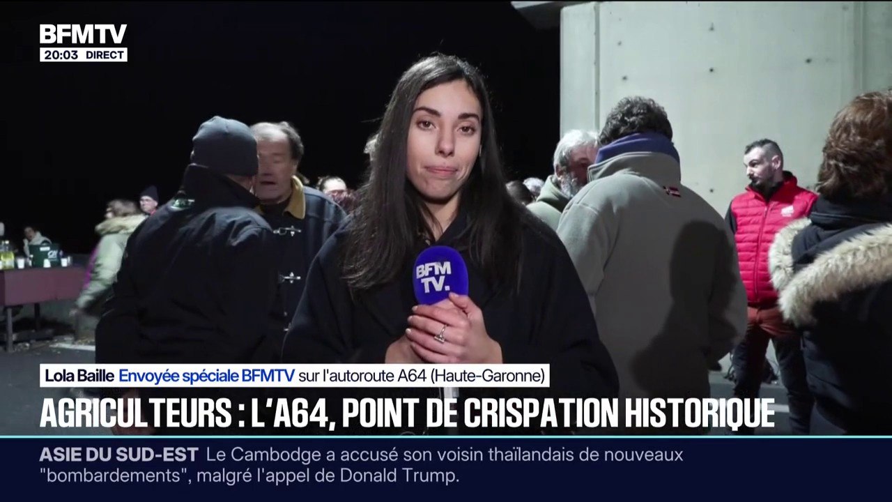 Dermatose bovine: l'A64 toujours bloquée par des agriculteurs en Haute-Garonne