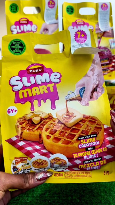 C est reparti pour un Zuru slime mart ! Je trouve que mes gaufres sont réussies 🥰!