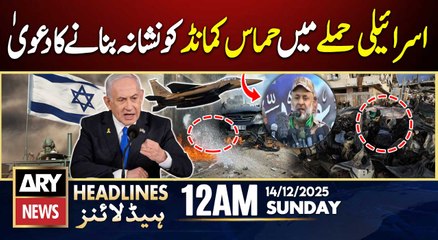 Israel targets senior Hamas official in Gaza strike | ARY News 12 AM Headlines | 14th Dec 2025