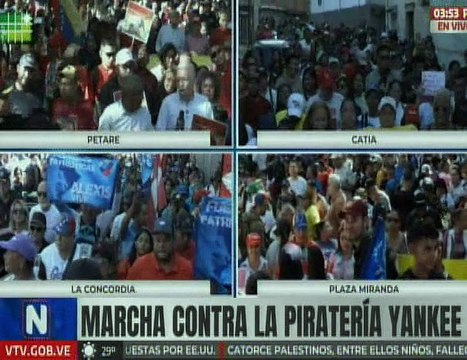 Gobernador Serrano: En todo el país hay movilizaciones en rechazo a las agresiones estadounidenses