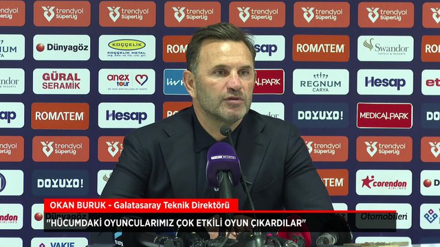 Galatasaray Teknik Direktörü Okan Buruk: Güzel ve rahat bir galibiyet aldık