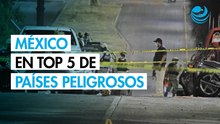 México se coloca en el TOP5 de los países más peligrosos del mundo junto a Ucrania y Palestina
