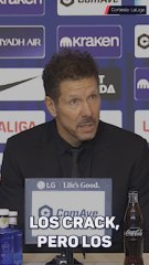 Simeone: "Los cracks de verdad nunca dan problemas"