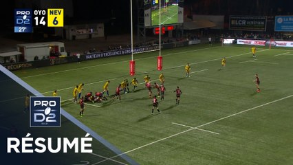 PRO D2 Saison 2025-2026 J14 - Résumé Oyonnax Rugby - USON Nevers