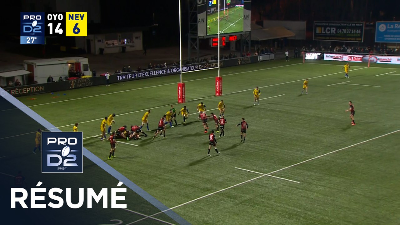 PRO D2 Saison 2025-2026 J14 - Résumé Oyonnax Rugby - USON Nevers