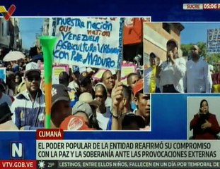 Pueblo sucrense reafirma su compromiso con la paz y la soberanía de Venezuela