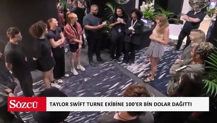 Taylor Swift turne ekibine 100'er bin dolar dağıttı
