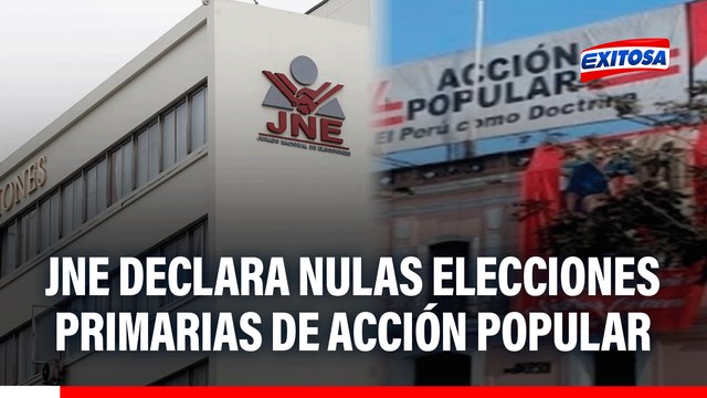 JNE declara nulas las elecciones primarias de Acción Popular