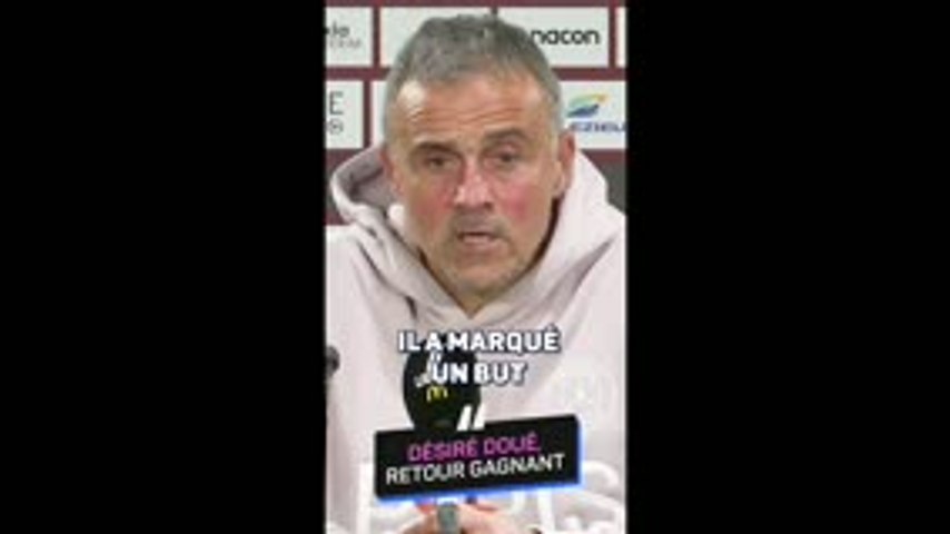 PSG : Luis Enrique - "Désiré Doué ? Une chose de revenir de blessure, une autre d'être à 100%"