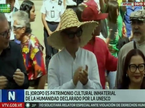 Ministro Ernesto Villegas lidera celebración del joropo como patrimonio de la humanidad en Apure