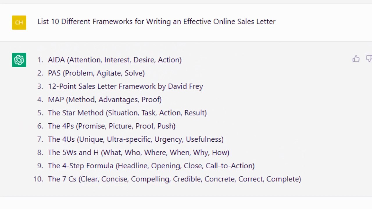 (5) Crafting Compelling Sales Letters with ChatGPT: A Proven Framework to Boost Conversions