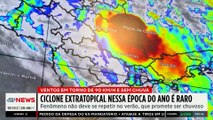 Ciclone extratropical nesta época do ano é raro, dizem meteorologistas